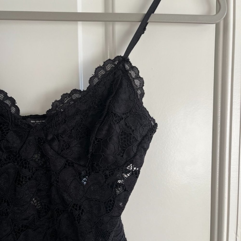 black lace bodysuit - zara